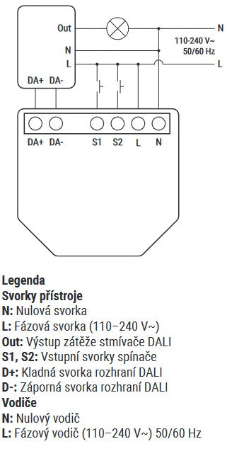 SHELLY DALI Dimmer Gen 3 Stmívač SHELLY DALI Dimmer Gen 3 Stmívač